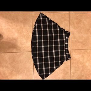 Plaid mini skirt